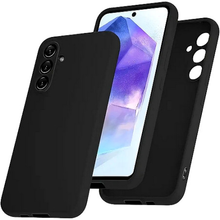 Galaxy A55 5G (A556) : Coque silicone TPU Noire