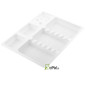 Lot de 5 plateaux multi compartiments