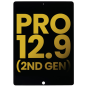 iPad Pro 12,9" (2e gén : A1670 / A1671) : Vitre tactile écran Noir Original Apple (ReNew)