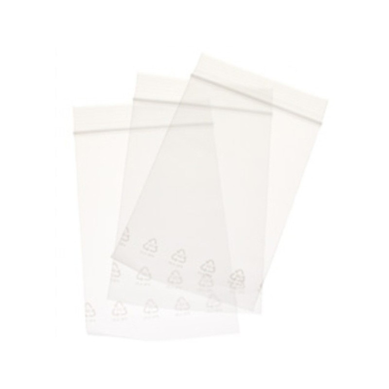 100 Sachets refermables 80x120mm Transparents