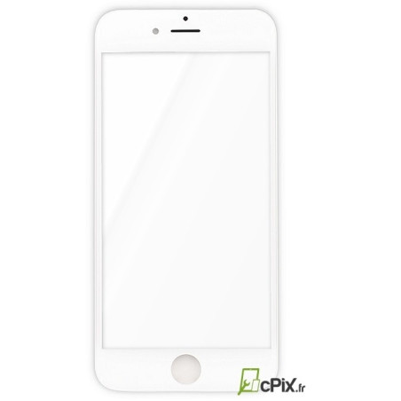 Vitre blanche avant iPhone 6 - recto