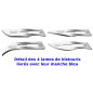 Lot de 4 Bistouris : Lames acier inoxydable