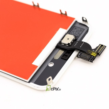 iPhone 4S : Ecran Blanc LCD + vitre tactile assemblés - pièce détachée