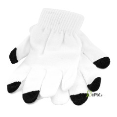 Paire de Gants blancs tactiles