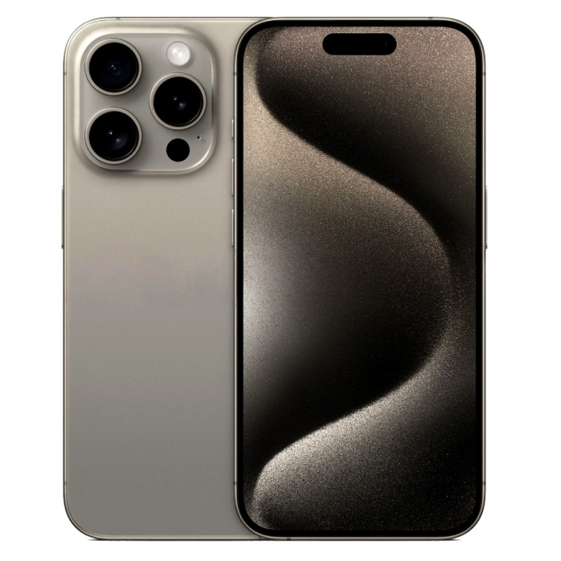 iPhone 15 Pro Titane Naturel, factice