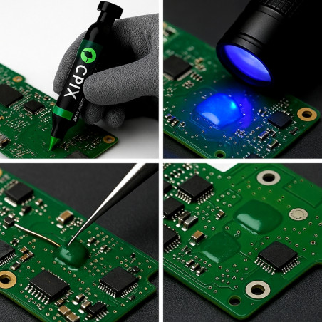 Masque isolant UV circuits électroniques