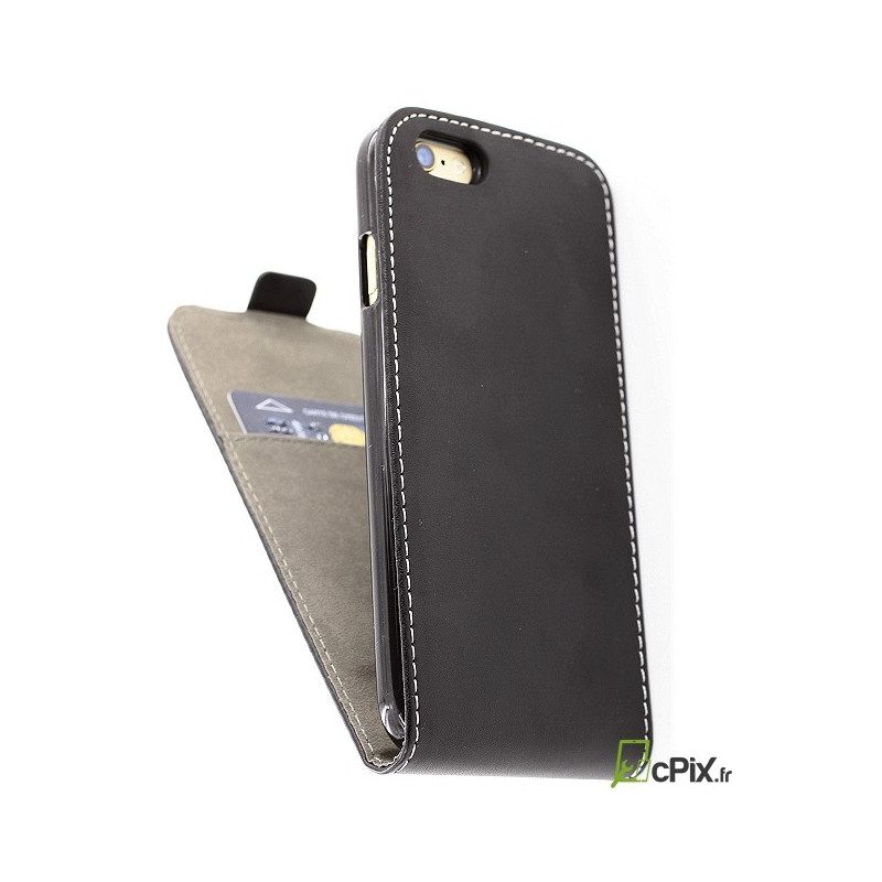 iPhone 6 Plus : Etui rabat noir - accessoire