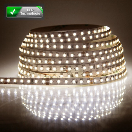 Ruban 300 LED blanc chaud 5 mètres (60 LED, M) - 3528 SMD - IP44