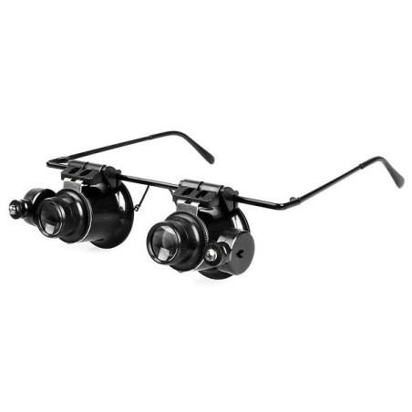 Lunettes Loupe d'horloger éclairante à LED