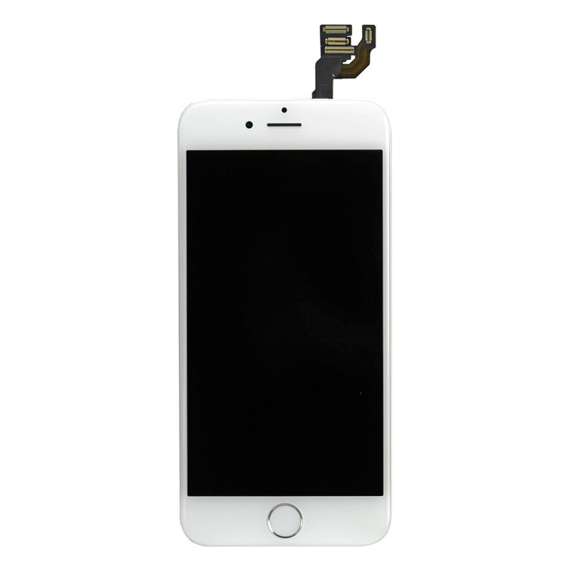 iPhone 6 : Complet Premium Blanc (Vitre + Ecran + Caméra avant + Ecouteur + Bouton Nappe Home)