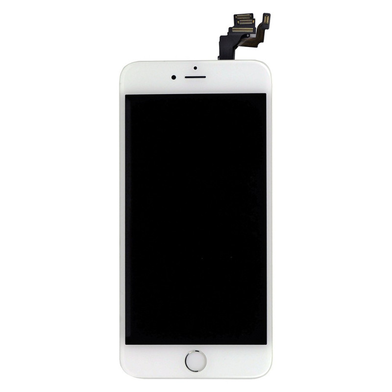 iPhone 6 Plus : Complet Ecran Blanc Vitre + LCD + Caméra + Home assemblé