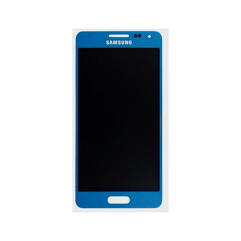 Samsung Galaxy Alpha SM-G850F : Complet Vitre Tactile BLEUE + ECRAN LCD