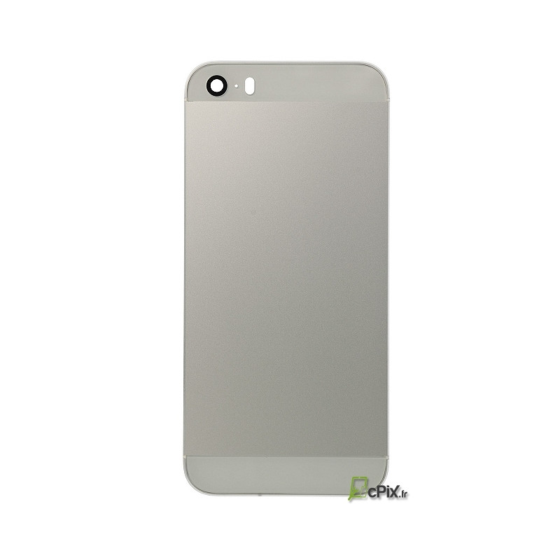 iPhone 5S : Châssis coque arrière Argent (gris et blanc)