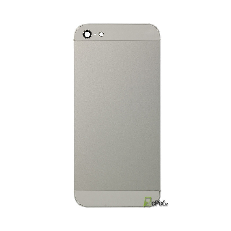 iPhone 5 : Châssis coque arrière Argent (gris et blanc)