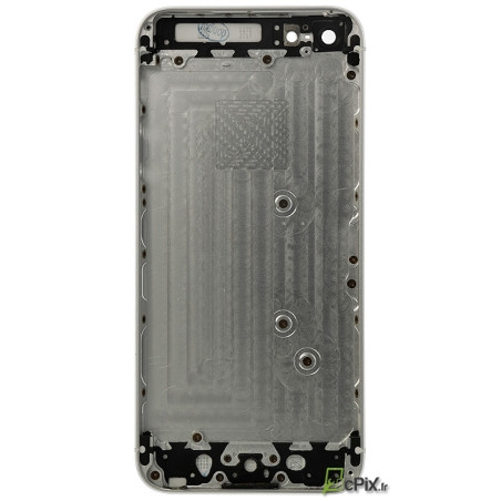 iPhone 5 : Châssis coque arrière Argent (gris et blanc)