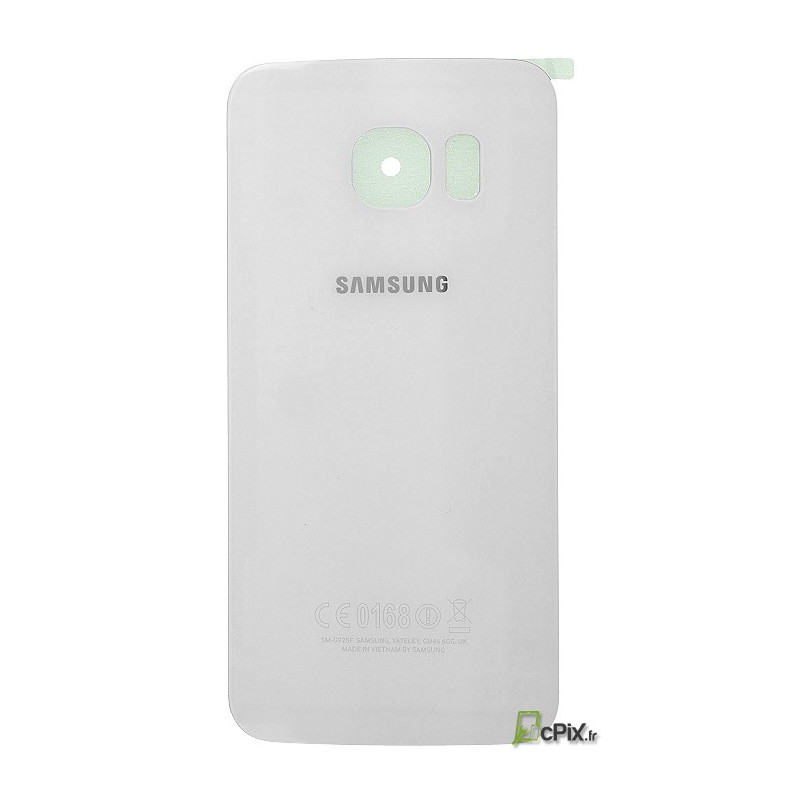 Galaxy S6 SM-G920F : Vitre arrière Blanche. Officiel Samsung