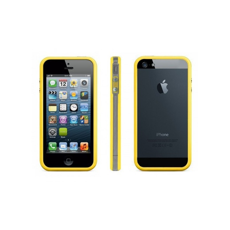 iPhone 5 / 5S / SE : Bumper coloré et transparent - accessoire