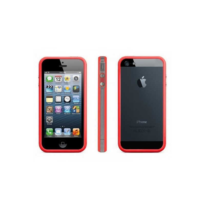 iPhone 5 / 5S / SE : Bumper coloré et transparent - accessoire