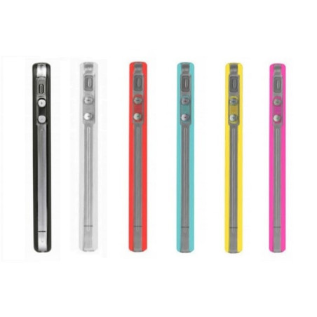  iPhone 5 / 5S / SE : Bumper coloré et transparent  - accessoirev