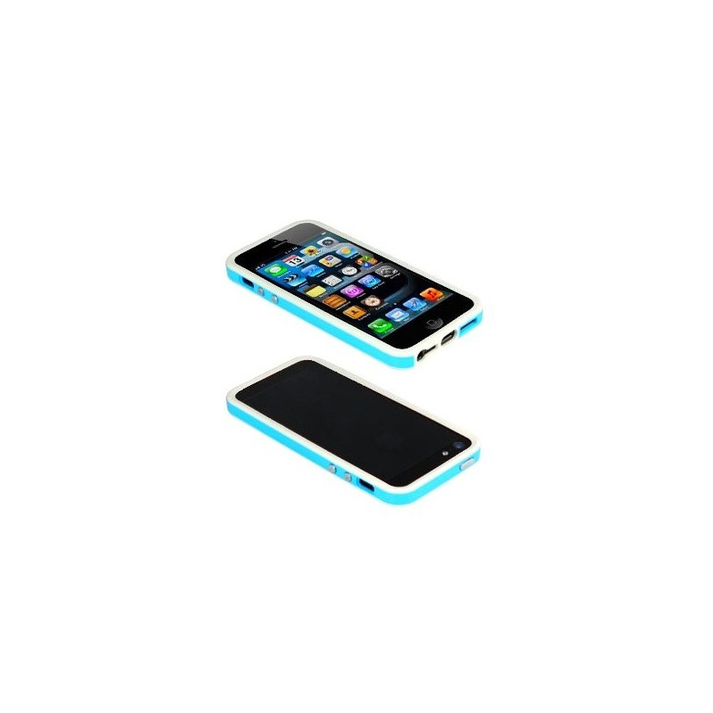 iPhone 5, 5S et SE : Bumper blanc coloré - accessoire