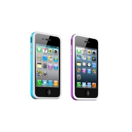 iPhone 5, 5S et SE : Bumper blanc coloré - accessoire