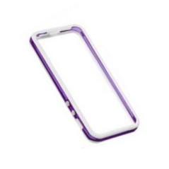 iPhone 5, 5S et SE : Bumper blanc coloré violet