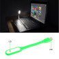 Lampe USB Led flexible Verte pour PC portable ou Mac