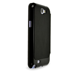 Galaxy Note 2 : Etui cover intégral noir - accessoire