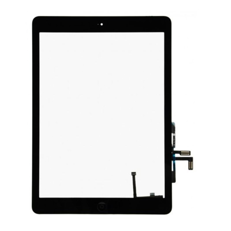 iPad Air : Vitre tactile complète noire