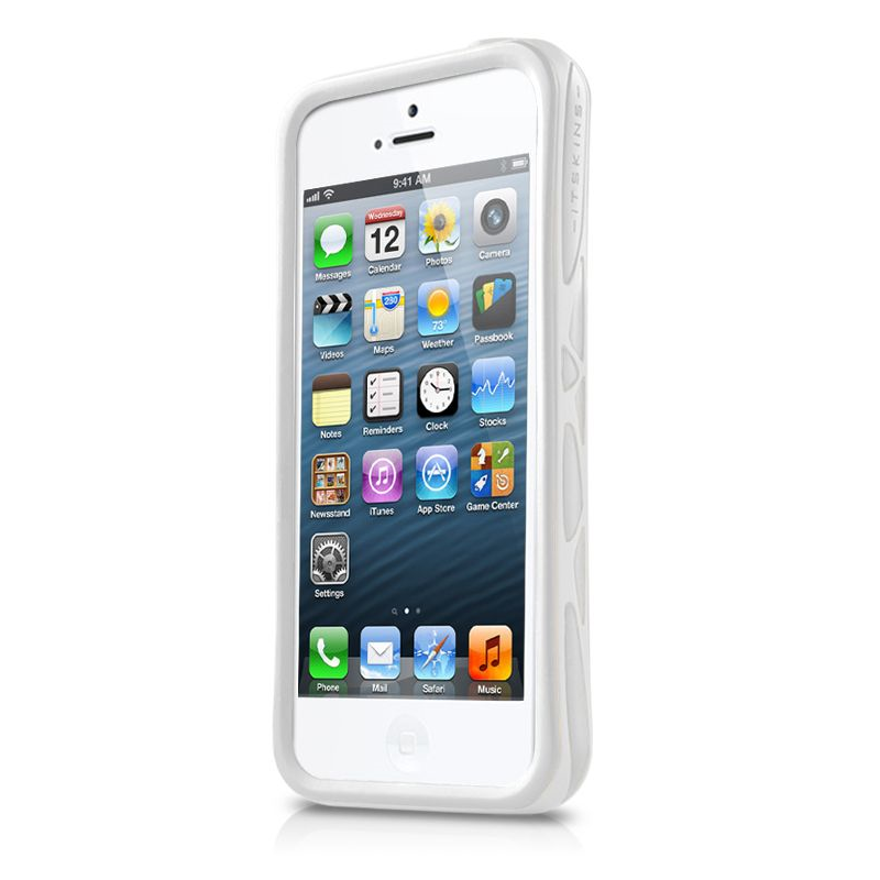 iPhone 5 / 5S / SE : bumper Itskins venum blanc