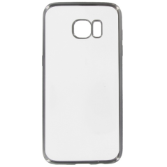 Coque gel souple transparente et noire pour Galaxy S7 EDGE SM-G935F