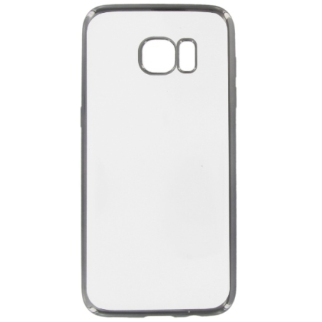 Coque gel souple transparente et noire pour Galaxy S7 EDGE SM-G935F