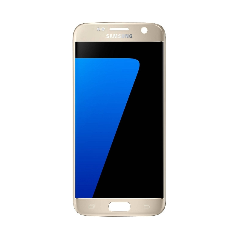 Galaxy S7 : Vitre écran complet Or. Original Samsung