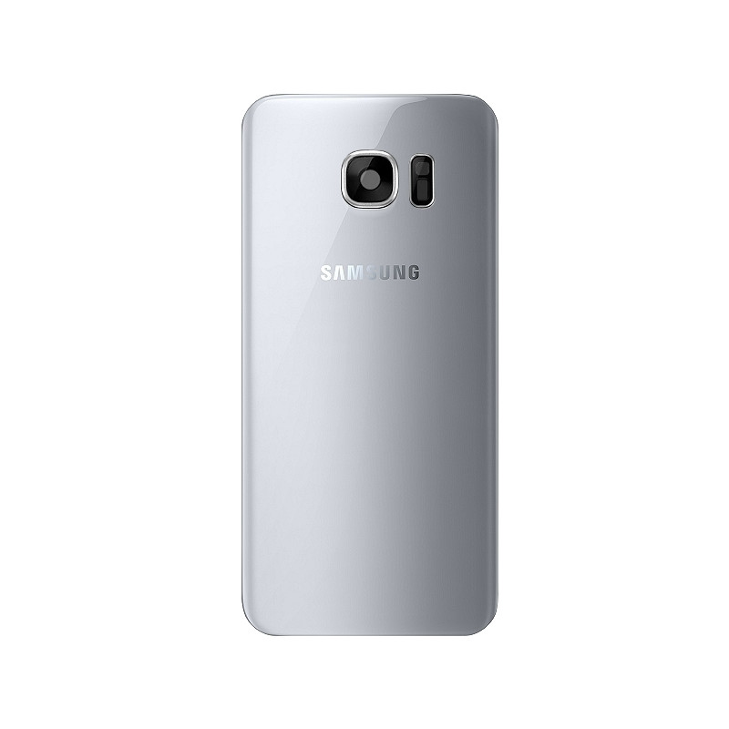 Vitre arrière argent Officiel Samsung Galaxy S7 Edge SM-G935F