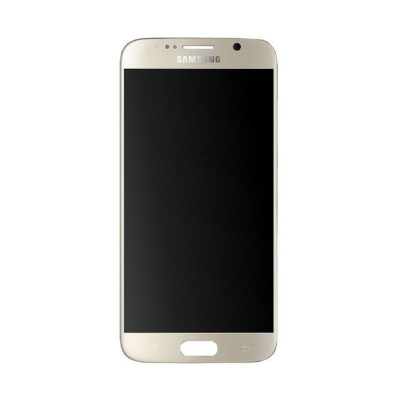 Galaxy S6 (G920) Or : Vitre tactile écran Super Amoled. Officiel Samsung