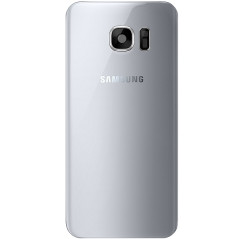 GALAXY S7 EDGE SM-G935F : Vitre arrière argent (Silver) cache batterie 