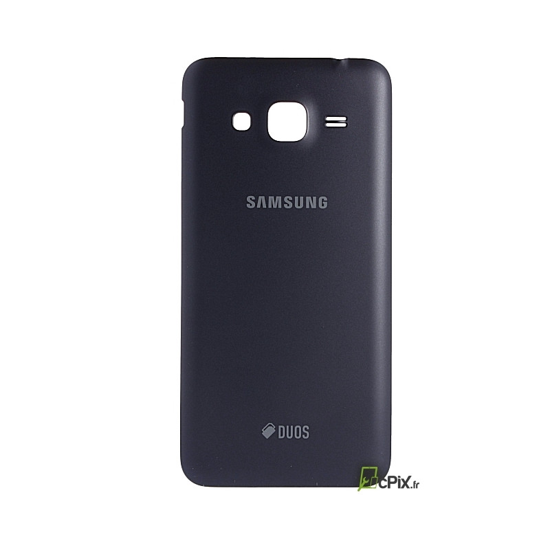 Galaxy J3 2016 SM-J320F : Cache batterie Noir Officiel Samsung