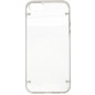 IPHONE 5 / 5S / SE : Coque bumper transparente et blanc semi rigide