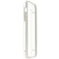 IPHONE 5 / 5S / SE : Coque bumper transparente et blanc semi rigide