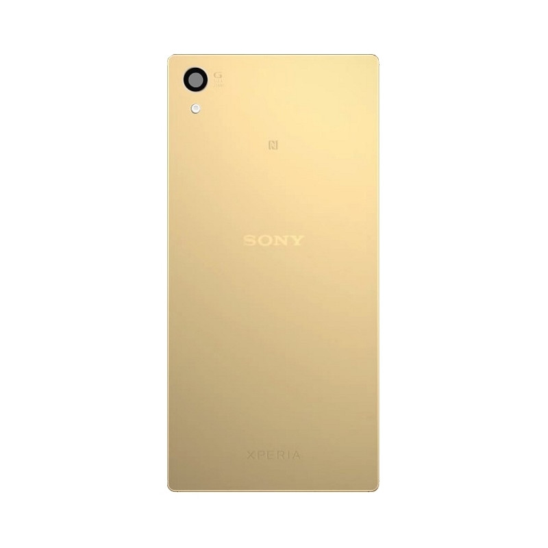 Sony Xperia Z5 E6603 : Vitre arrière Or cache batterie