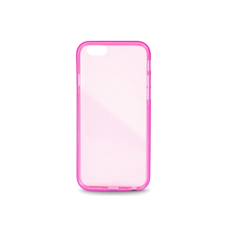 iPhone 5 / 5S / SE : coque semi-rigide transparente / rose