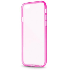 iPhone 5 / 5S / SE : coque semi-rigide transparente / rose