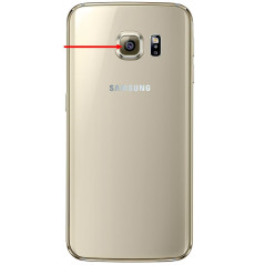 Cache lentille appareil photo arrière Or  Galaxy S6 et S6 EDGE