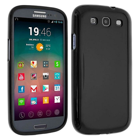 Galaxy S3 et S3 4G : Coque Gel Noir Souple