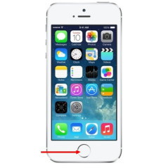 Bouton Home iPhone 5S et SE blanc. Acheter la pièce détachée avec nappe