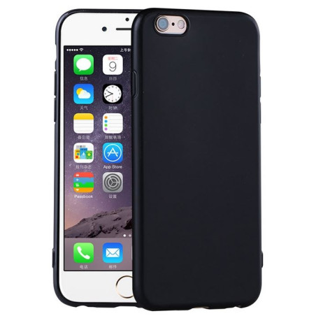 Coque souple silicone noire iPhone 7, iPhone 8, iPhone SE 2, SE 3