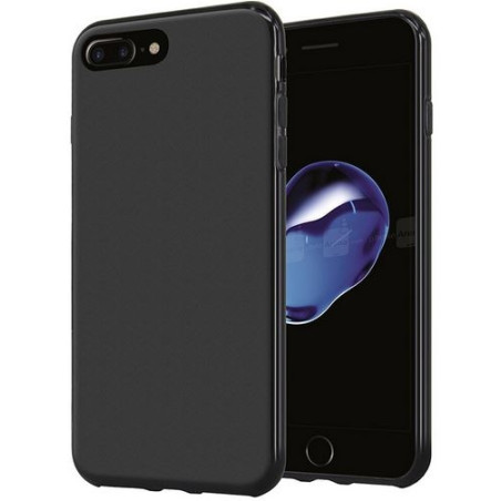 iPhone 7 Plus, iPhone 8 Plus : Coque Noire souple TPU silicone