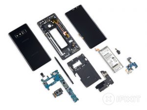 Vue éclatée et Pièces détachées du Samsung Galaxy Note 8