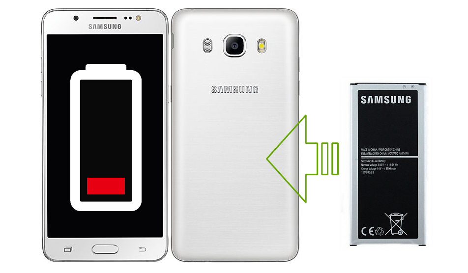 Batterie pour Samsung dorigine EB-BJ510 pour Samsung Galaxy J5 2016 J510F avec Chiffon de Nettoyage mungoo 