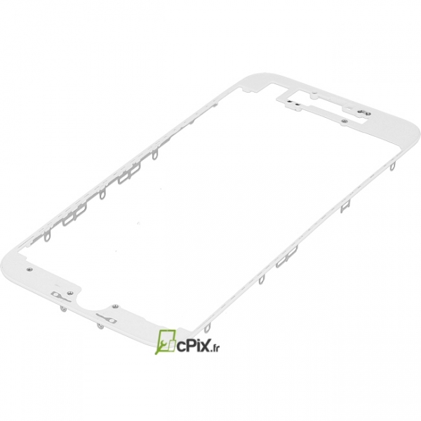 iPhone 7 : Châssis vitre écran Blanc (Bezel frame)